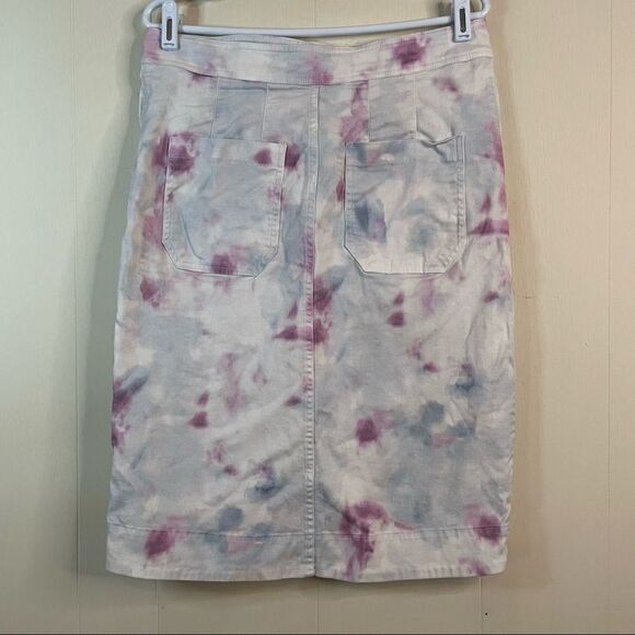 Anthropologie Kimmie Button Tie Dye Midi Skirt - Picture 4 of 7